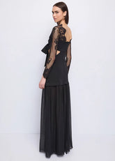 GAUDì 521FD15011 Abito da donna con pizzo e foulard